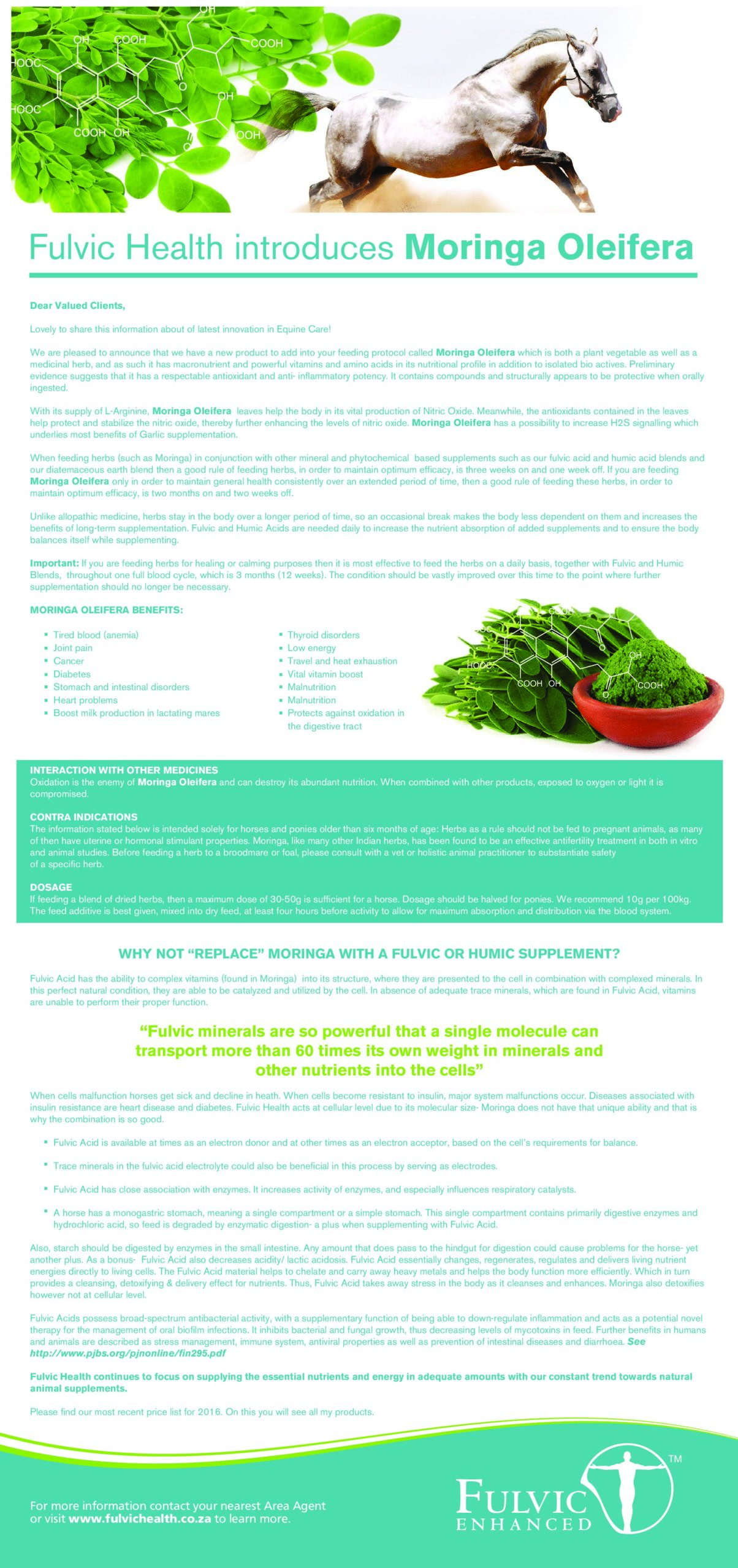 Fulvic Miracle Moringa Equine