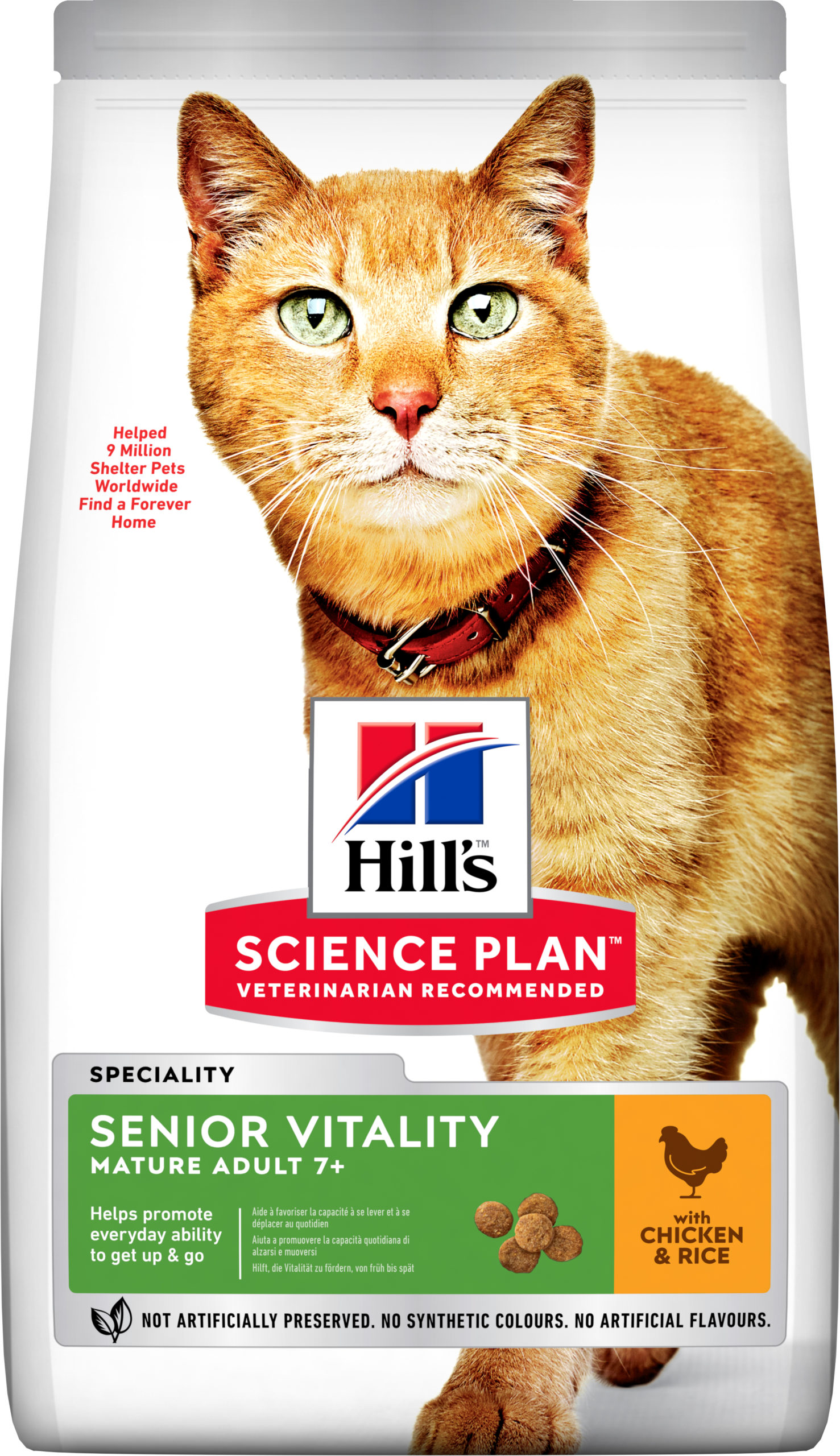 Hills Science Plan Feline Senior Vitality – Chicken & Rice