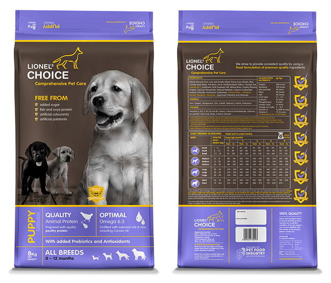 lionels choice puppy food