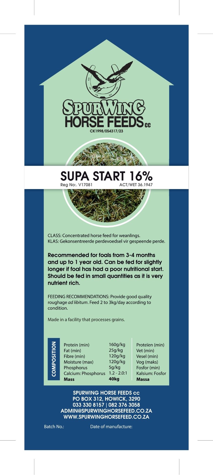 Spurwing 16% Supa Start Meal